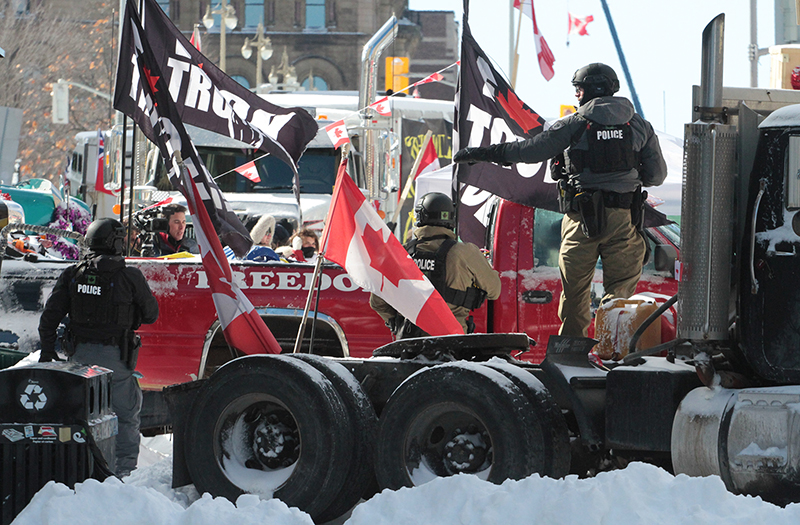 Freedom Convoy : Truckers Protest : Ottawa, Canada : Richard Moore : Photographer : Photojournalist